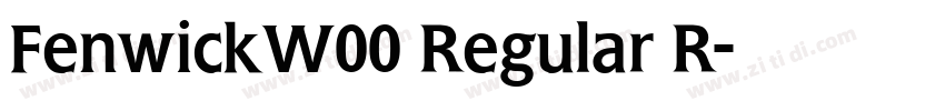 FenwickW00 Regular R字体转换